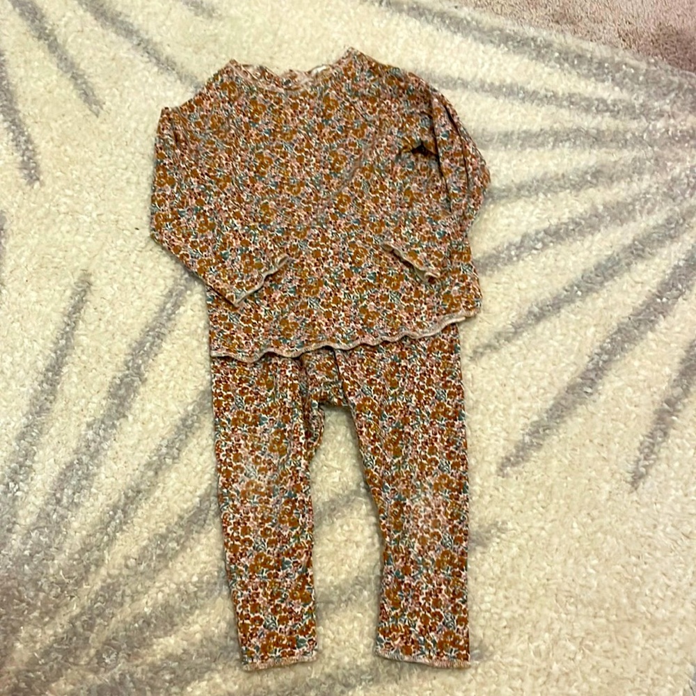 H&M floral set 6/9 months VGUC